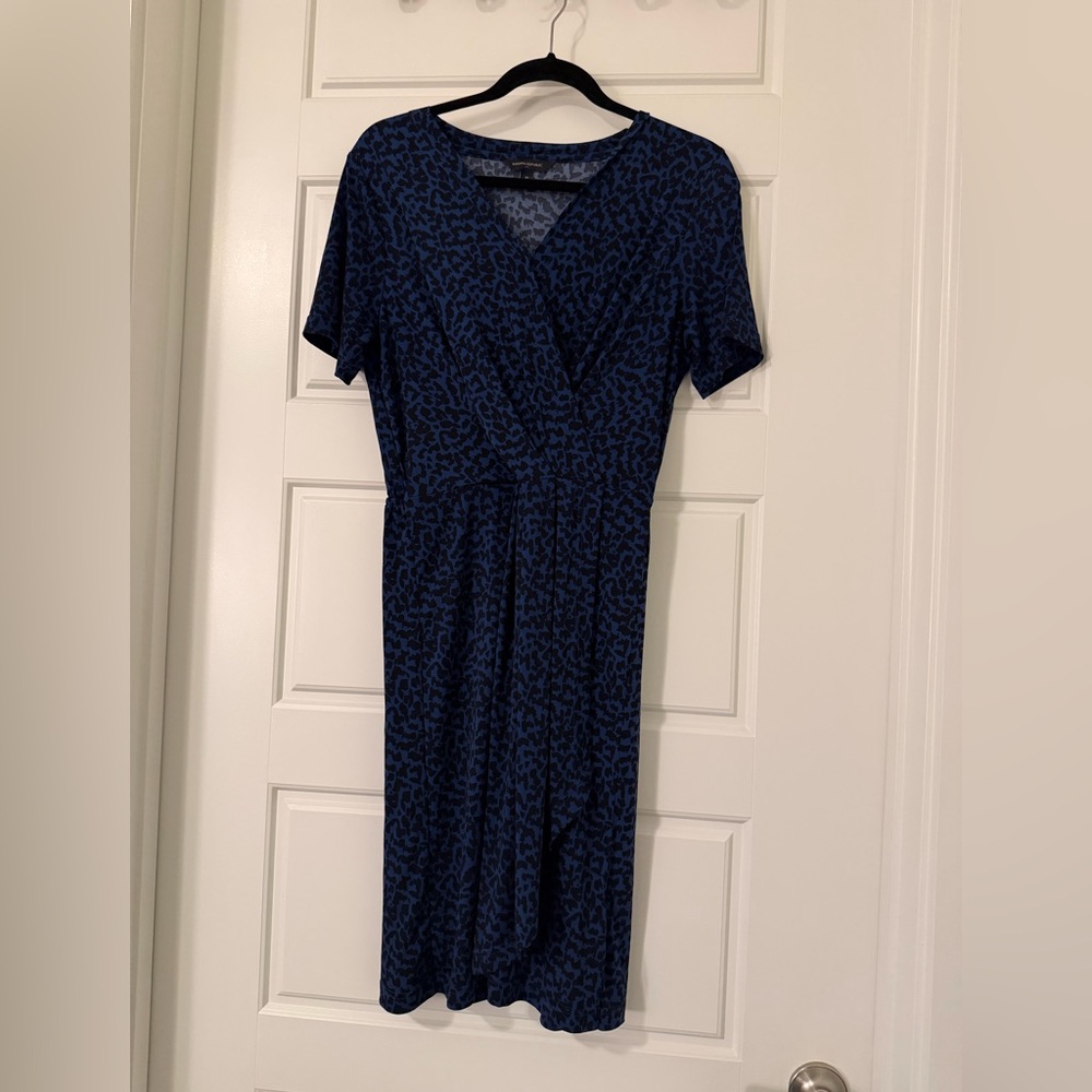 Banana Republic Navy Patterned Dress